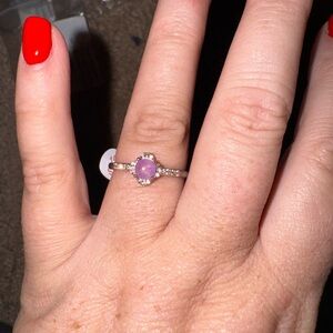 Chic Lavender Gemstone Silver Ring